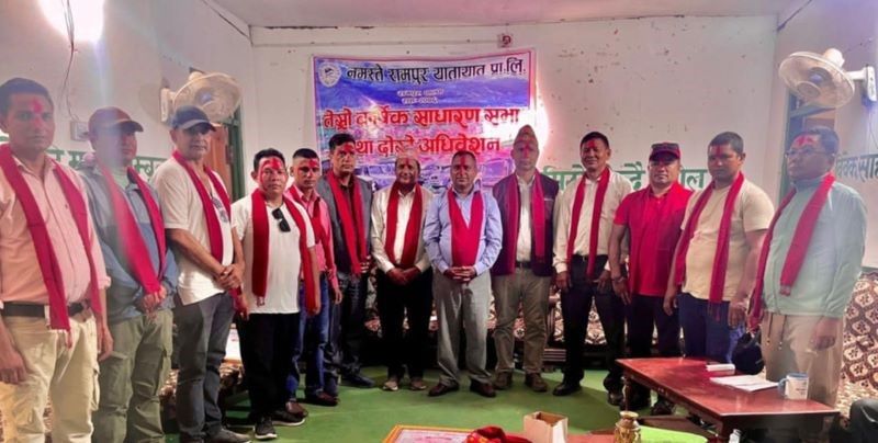 नमस्ते रामपुर यातायातको अध्यक्षमा पाेखरेल निर्विराेध