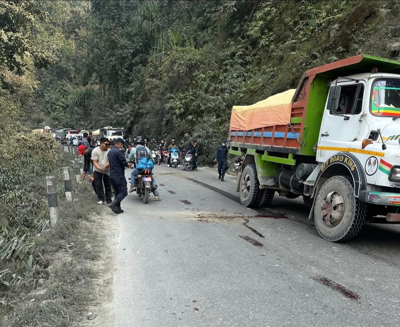 टिप्परको ठक्करबाट पाल्पामा दुई जनाको मृत्यु